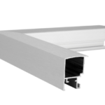 Aluminium 3D profile 8680 in silver matt colour. Suitable for 3D object framing or tricot framing, Debex Suisse AG