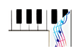 Piano and music notes