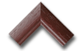 Mahogany wood picture frame corner sample