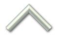 White chevron upward arrow icon on black background