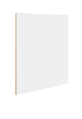 MDF 2.5 mm Back cut to size, white