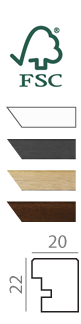 Nordic Wood Picture Frame 20×22