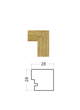 Wood moulding 28×28 for Nordic Wood Frames;