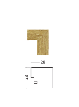 Frame Wood Moulding 28×28 mm, Nordic Thick Wood Frames