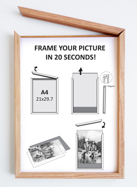 Magnetic Wood Frame