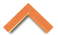 Orange chevron symbol on a black background