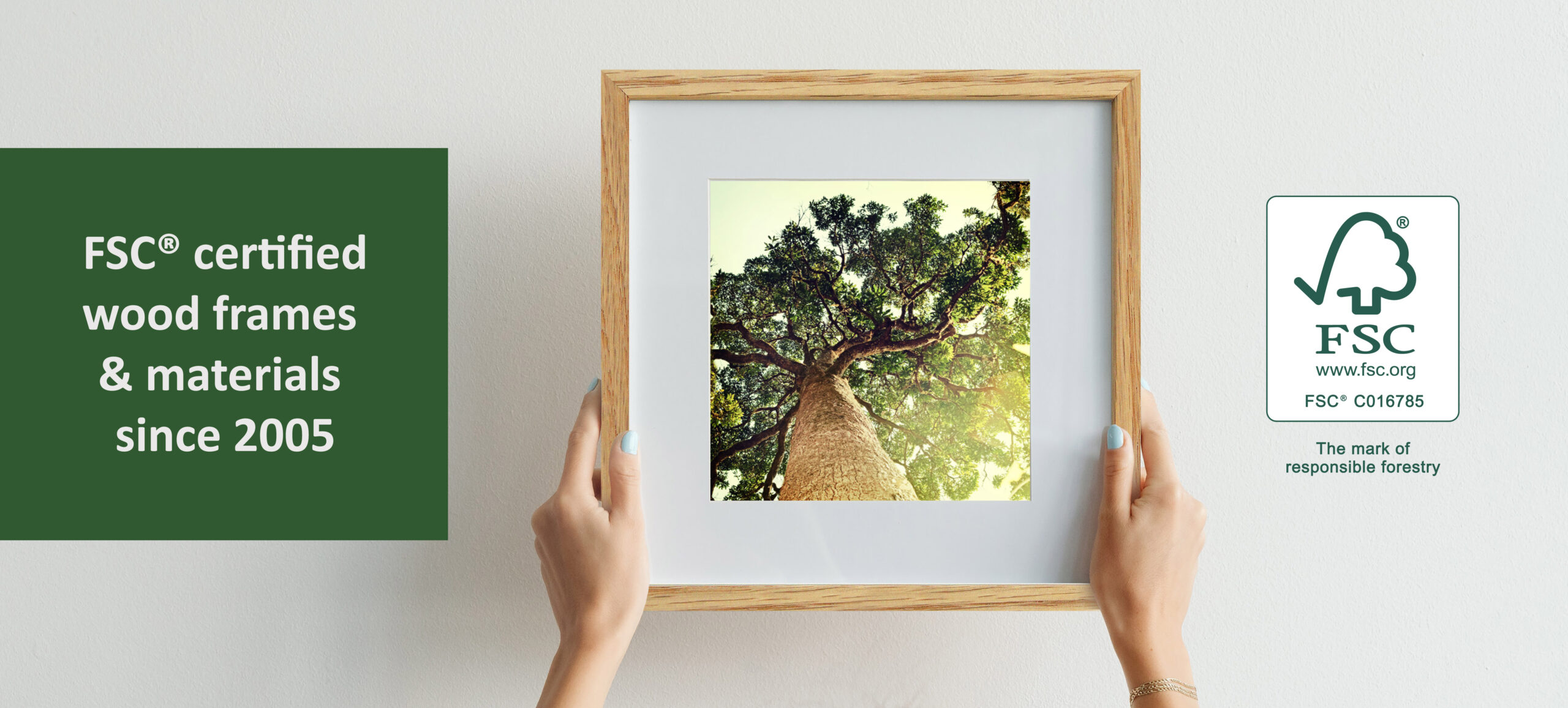Sustainable picture framing: Our commitment to FSC® certification