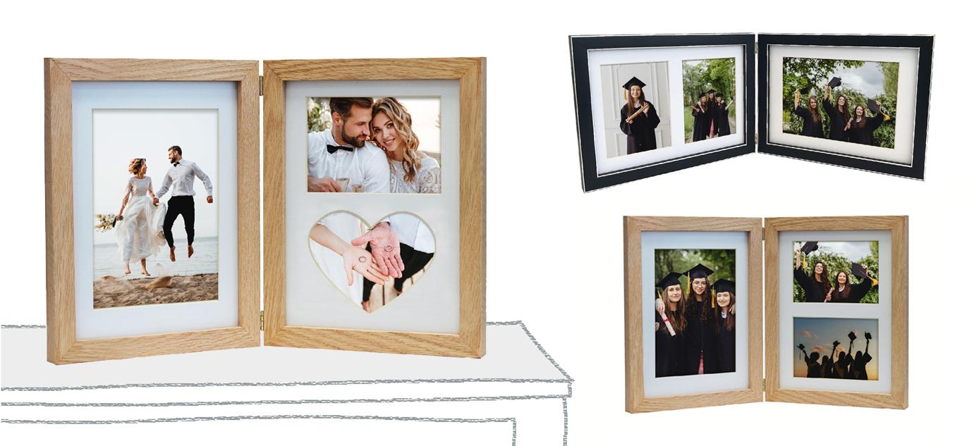 Double the memories: Wooden Double Frames for weddings, birthdays & more – wholesale photo frame offering for retail and gift markets