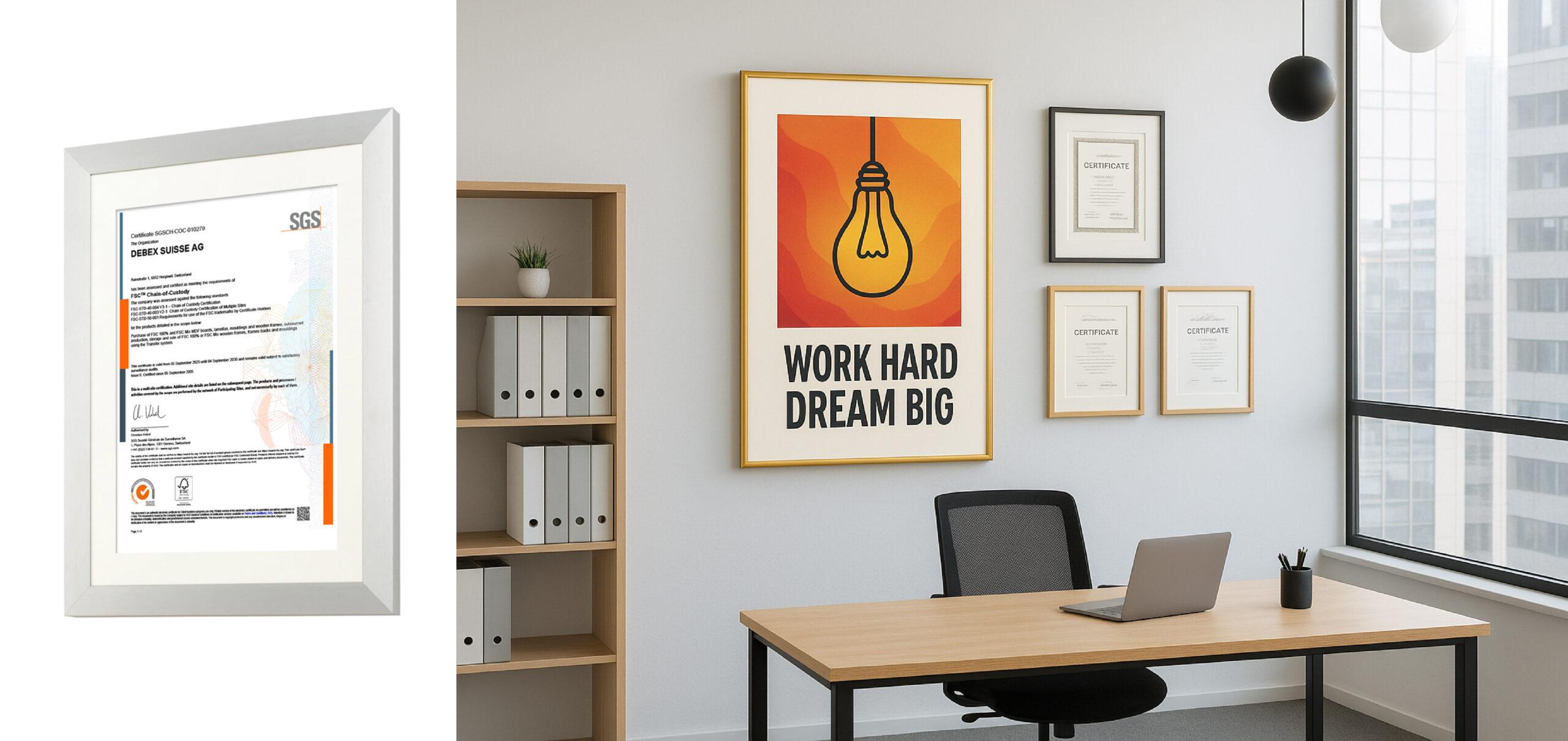 Top trends in wall art frames for modern offices