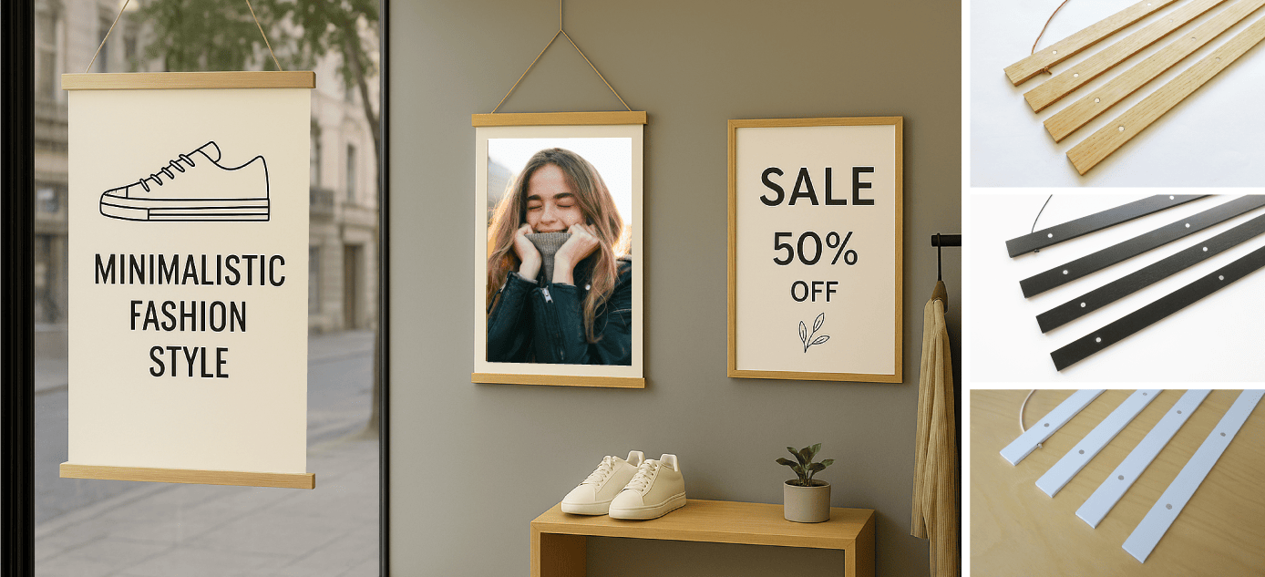 How to incorporate Magnetic Poster Holders into retail displays